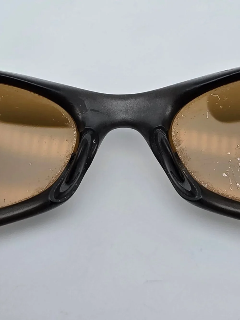 Oakley 03-878 Valve 1.0 Bronze Frame Titanium Iridium Polarized Lens Sunglasses